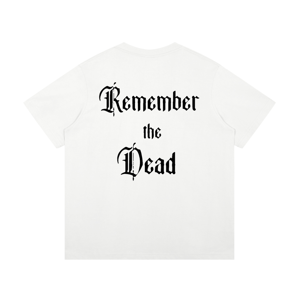 tshirt,white,memento,mortuorum,graphict,drop001,unisex,streetwear,g59,music,goth,dead,alove,remember